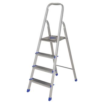 ESCADA DOMÉSTICA EM ALUMÍNIO - 4 DEGRAUS